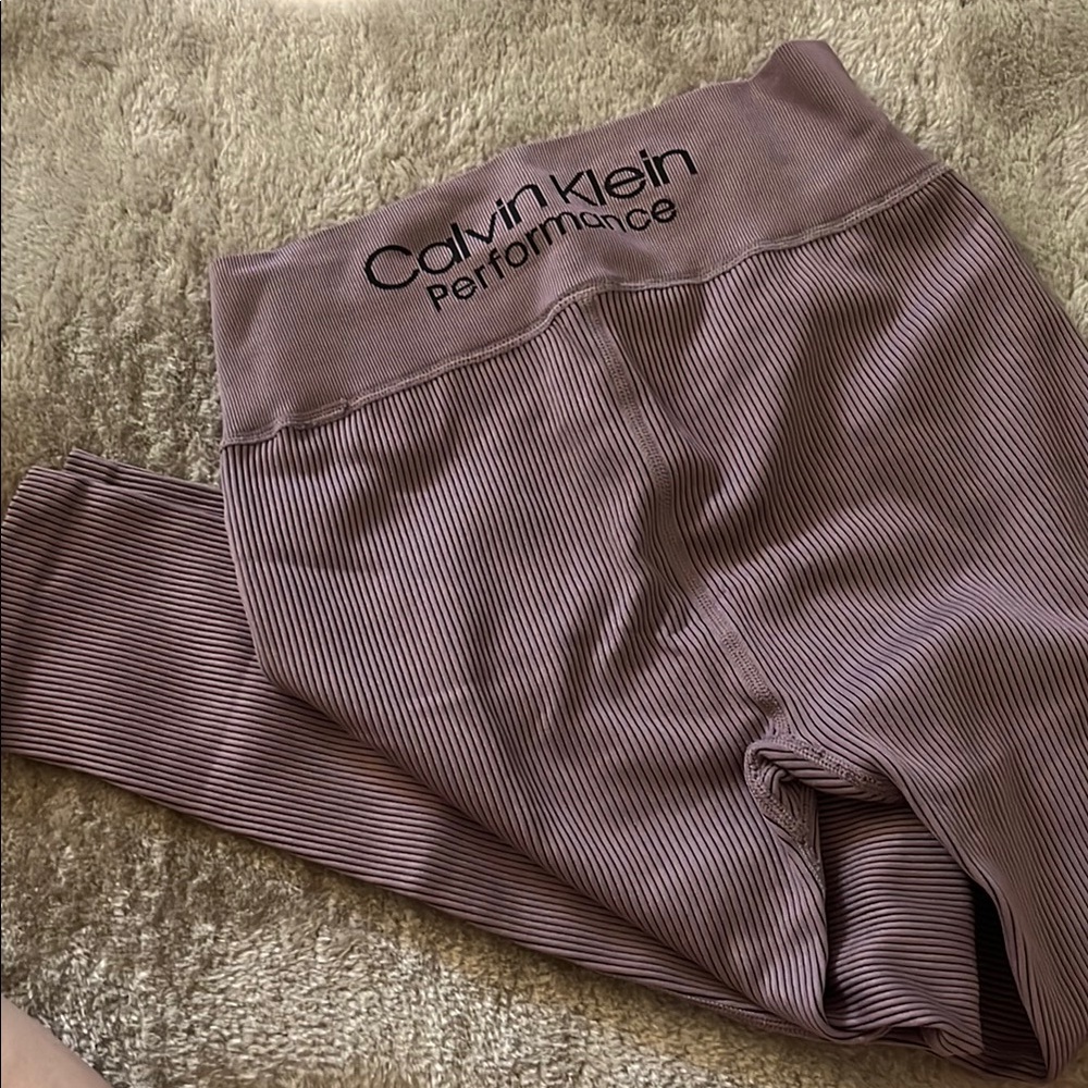 Calvin Klein Performance Women's Ribbed High Waist 7/8 Tight